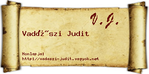 Vadászi Judit névjegykártya